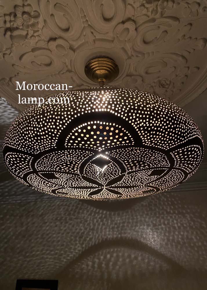 	Lampes suspendues de style marocain - Éclairage de lampe suspendue en laiton