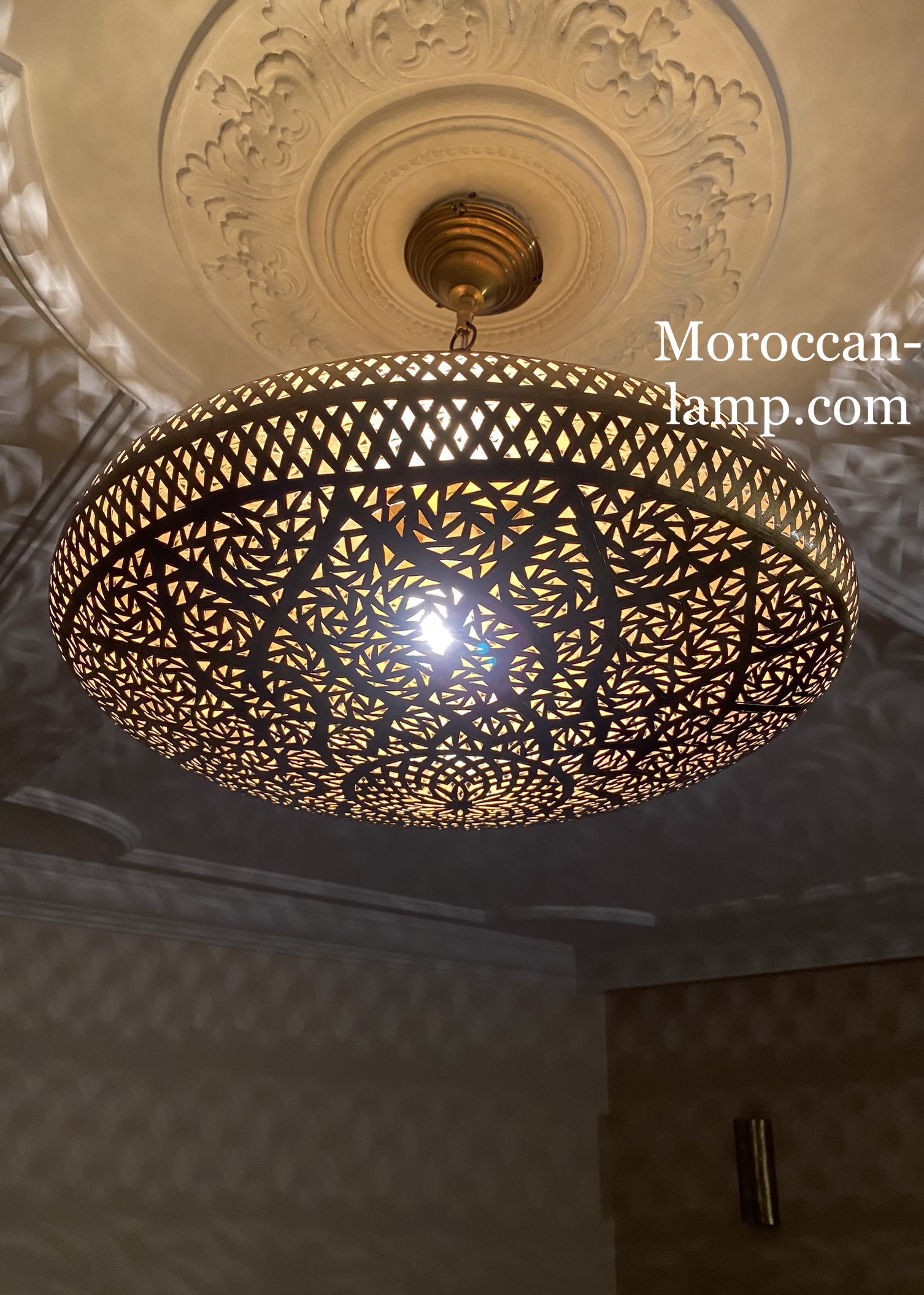 Chaînes de lumière pendantes  Nuits nostalgiques artisanat du maroc