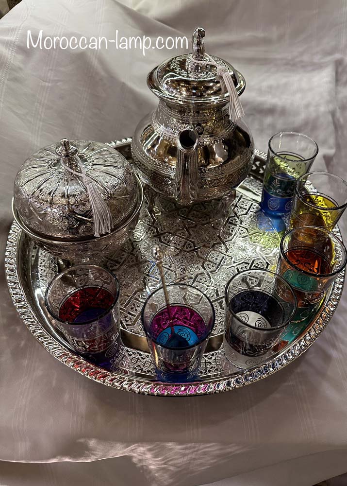 juntos La tetera marroquí artesanías de Marruecos