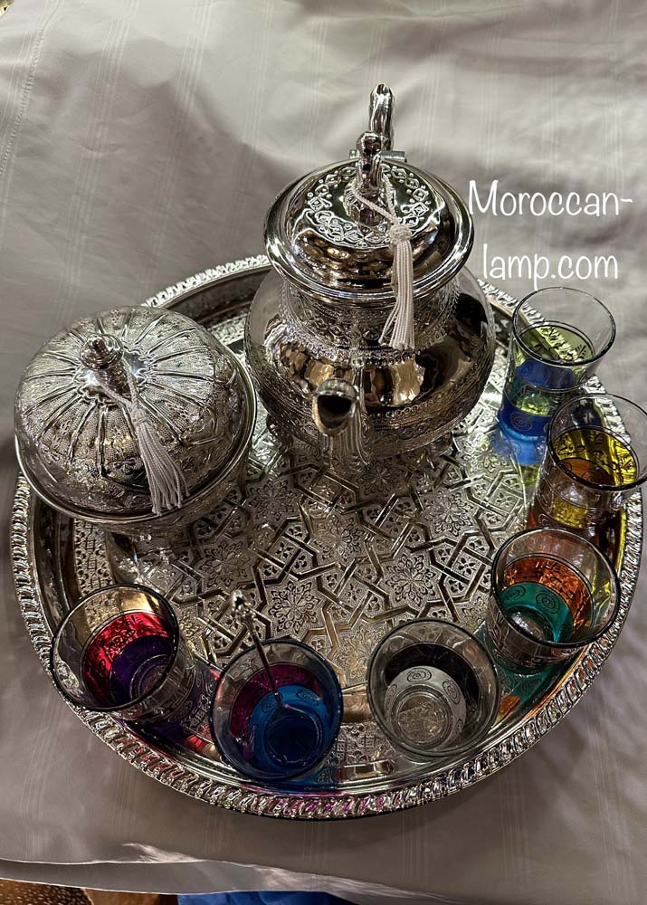 ensemble Théière Marocaine artisanat du maroc