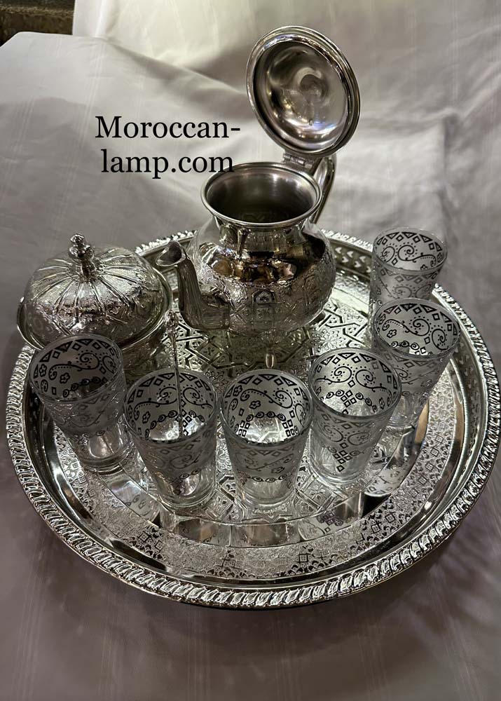 juntos La tetera marroquí artesanías de Marruecos