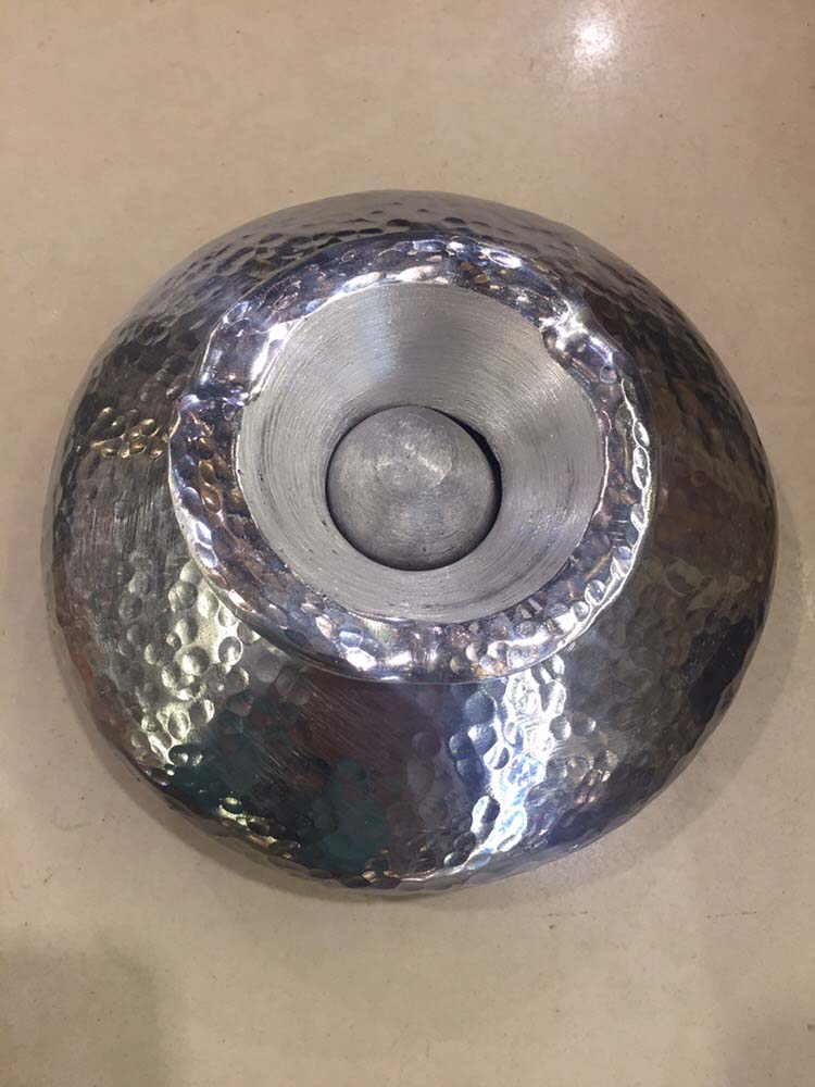 Cendrier cendrier marocain en aluminium martelé à la main 
